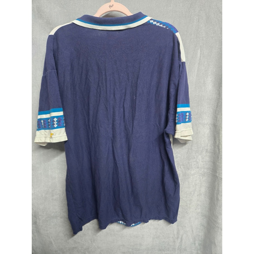 Golden Bear Jack Nicklaus Polo Shirt Mens 2X Vintage Grandpacore Colorblock Navy - Picture 6 of 6